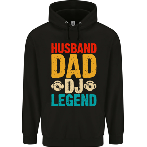 Husband Dad DJ Legend Fathers Day Childrens Kids Hoodie