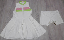 KILO TANGO Women's M Golf Swing Dress-Undershorts Ivory Sleeveless 2 Pockets