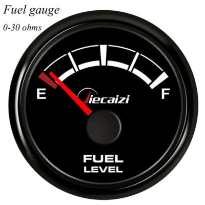 #ad #ad Jiecaizi Fuel Level Gauge Black Gas Meter 0 30ohms for Car Truck Marine Blue LED $24.65