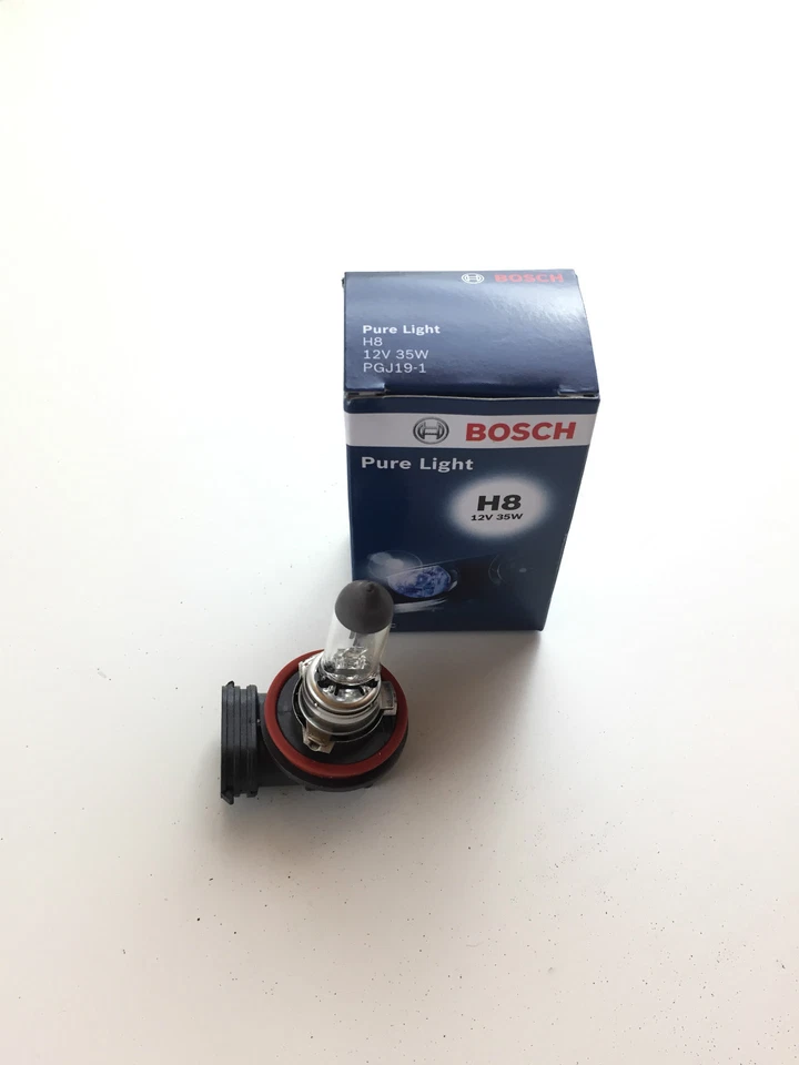 Lámpara Bosch Pure Light H8 12V 12 voltios 35W 35 vatios certificación E PGJ19-1 Foto 2 de 4