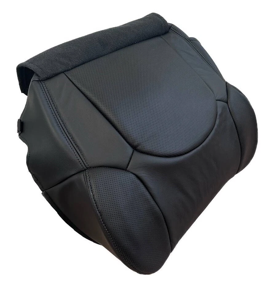 Cubierta de asiento de cuero inferior del lado del conductor negra para Nissan Pathfinder 2005-2012 Foto 2 de 4