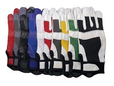 MENS LEATHER BASEBALL/SOFTBALL BATTING GLOVES - Cowhide Leather -various colors