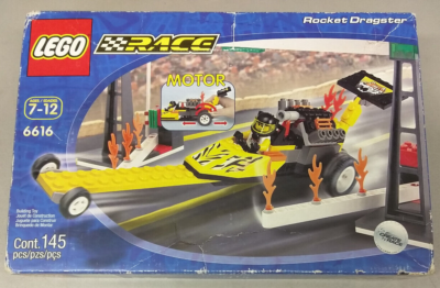 LEGO Race 6616 Rocket Dragster NEW! Pull-Back Motor Car Driver