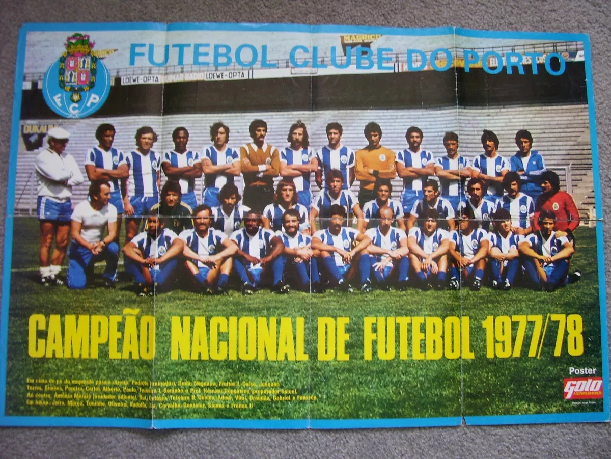 Futebol Clube Do Porto 1977/78 Champions 22 1/4 x 34 Poster