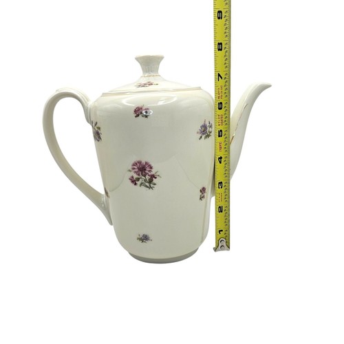 Zeh Scherzer Bavaria 60 Jahre Floral Tea Set Teapot 4 Cups Vintage Porcelain - Picture 22 of 23