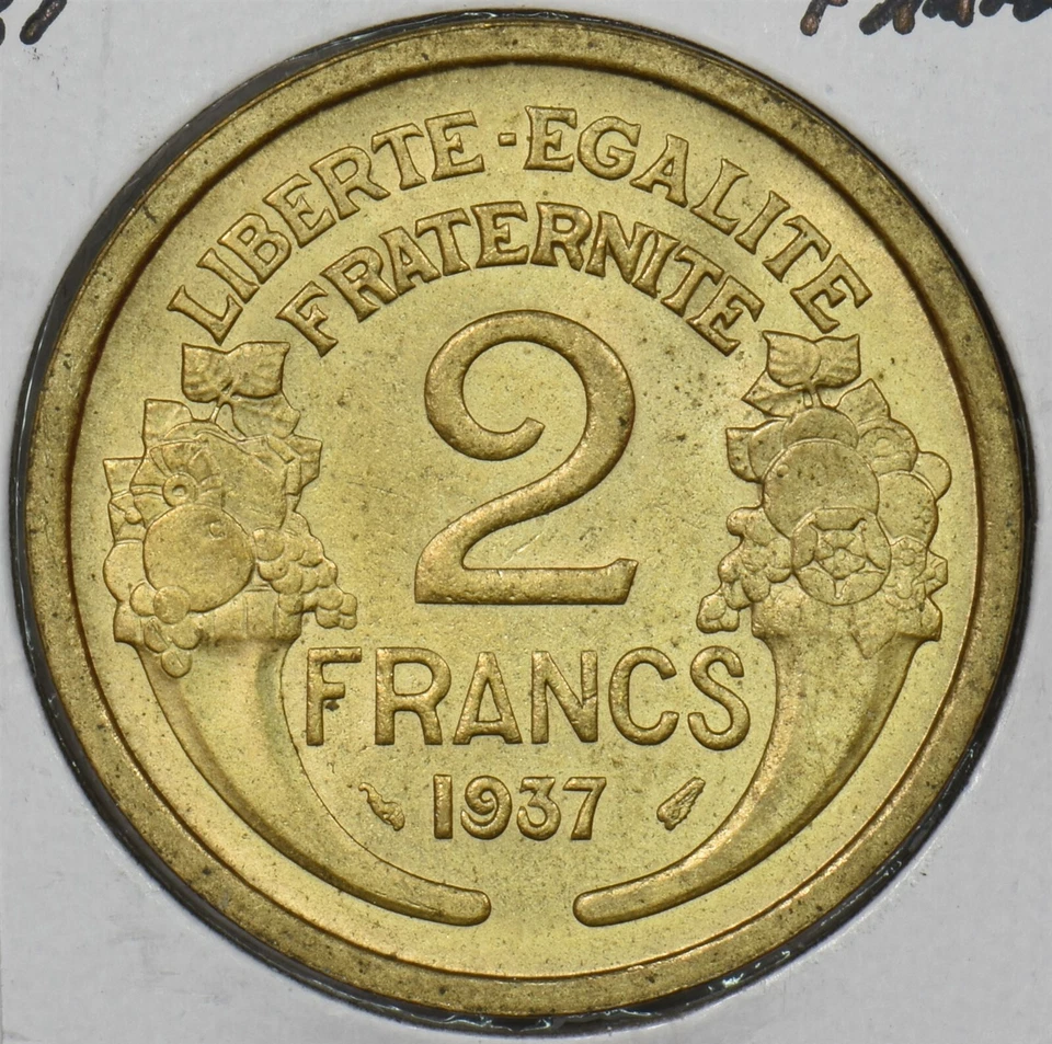 France 1937 2 Francs P190546 combine shipping - Image 2 of 2