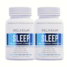 2-Pack Relaxium Sleep Natural Dietary Supplement for Better Sleep (120 Capsules)