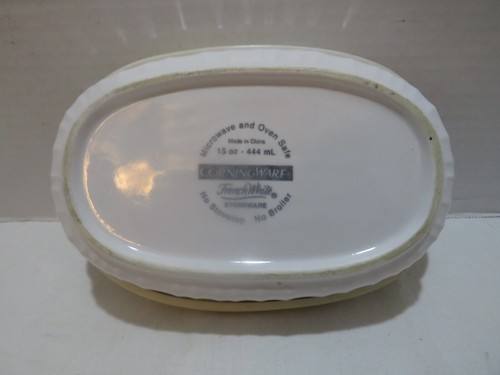 VTG FRENCH WHITE 16 OZ CASSEROLE DISH - Picture 4 of 4