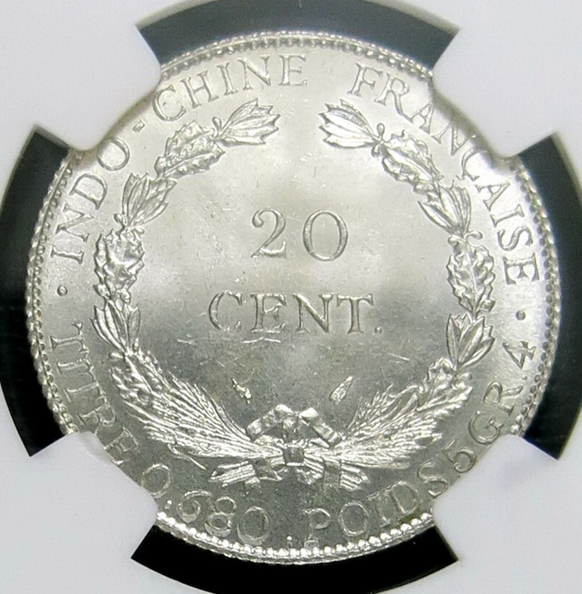 French Indochina 1937 20 Cents NGC MS 65 | eBay