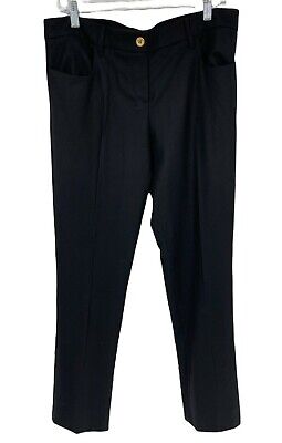 Miu Miu Pants Womens 42 Virgin Wool Straight Leg Career Miu Miu Pants Womens 42 Virgin Wool Straight Leg Career