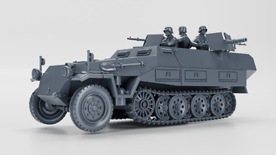 German_Tanks and Vehicles_Wargame3D_28MM 1/56_Unpainted_WWII