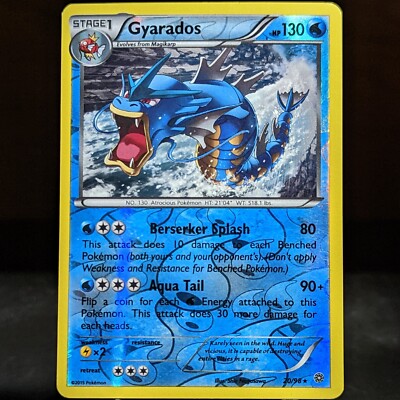 Gyarados 20/98 LP/NM Reverse Holo Rare XY Ancient Origins Foil Pokemon Card snek | eBay Gyarados 20/98 LP/NM Reverse Holo Rare XY Ancient Origins Foil Pokemon Card snek | eBay