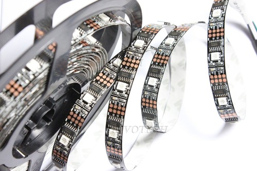1/5/50M 32LED/M WS2801 2801 Black Dream Color 5050 RGB LED Strip Addressable
