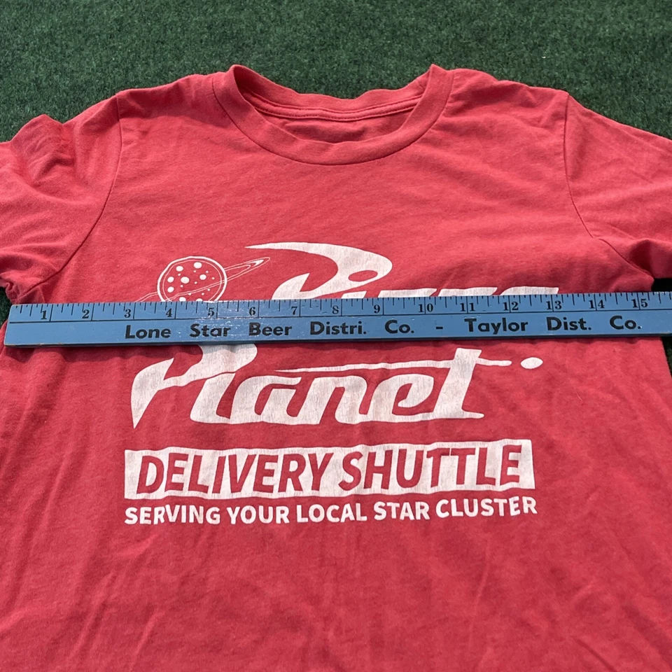 Camiseta Pizza Planet Toy Story Roja Manga Corta Algodón Niños Ver Medidas Foto 4 de 4