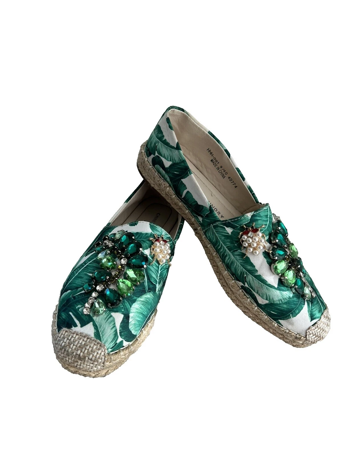 Женские туфли без каблука цветочные китайские для прачечной