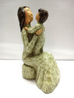 Mother And Son Figurine Resin