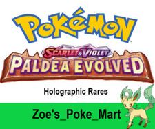 PALDEA EVOLVED -  HOLOGRAPHIC RARE'S - SELECT YOUR OWN  - MULTIBUY SAVINGS