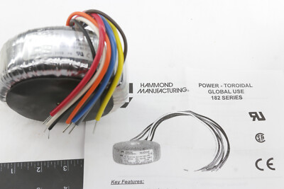 Hammond 182S12 ND Power Transformer Toroidal Global Use 225VA - NEW Open Stock