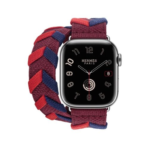 Apple Watch Hermès - 41mm Rouge H Bridon Double Tour MTHN3AM/A - Photo 3 sur 3