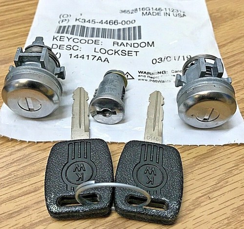 Kenworth Ignition Lock NEW Ignition & Door Lock Set For Kenworth / Peterbilt Trucks – 2 Large Keys AFTERMARKET KEY SET 100336 - Foto 13