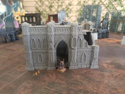 Domina Pattern Ruined Building 2 - Scenario di fantascienza o