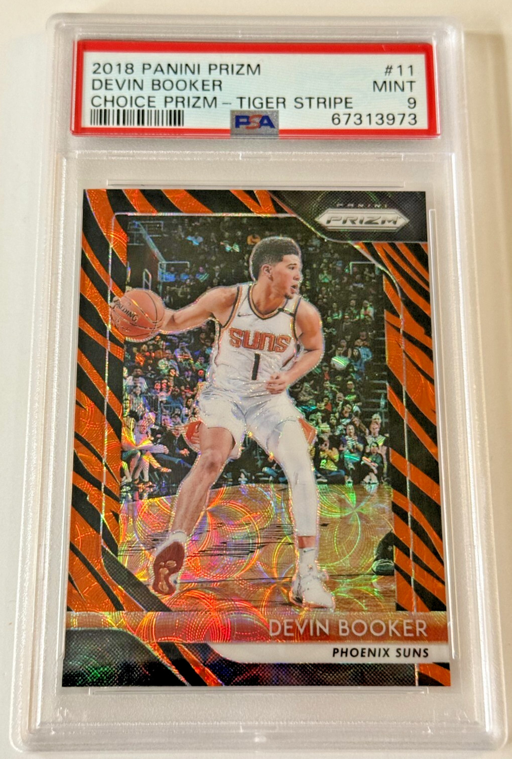 2018-19 Panini Prizm - Devin Booker #11 Tiger Stripe