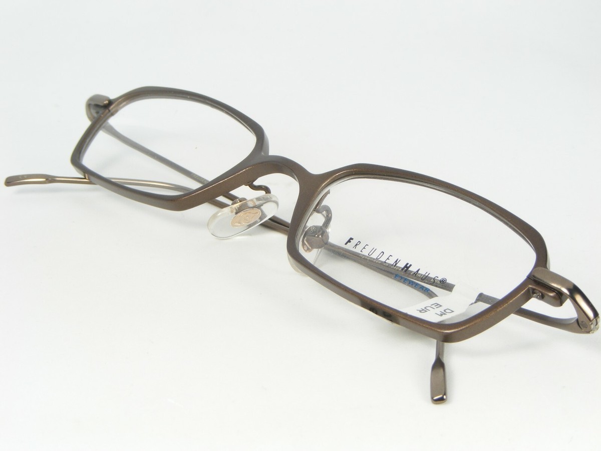 FreudenHaus EWAN BRN BROWN EYEGLASSES GLASSES METAL FRAME 48-18