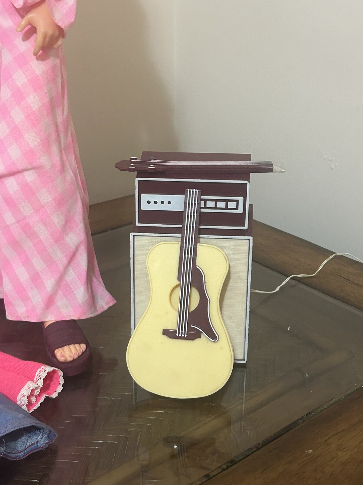 Vintage Ideal Harmony 21" Doll Original Outfit Amplifier, Guitar, Extra