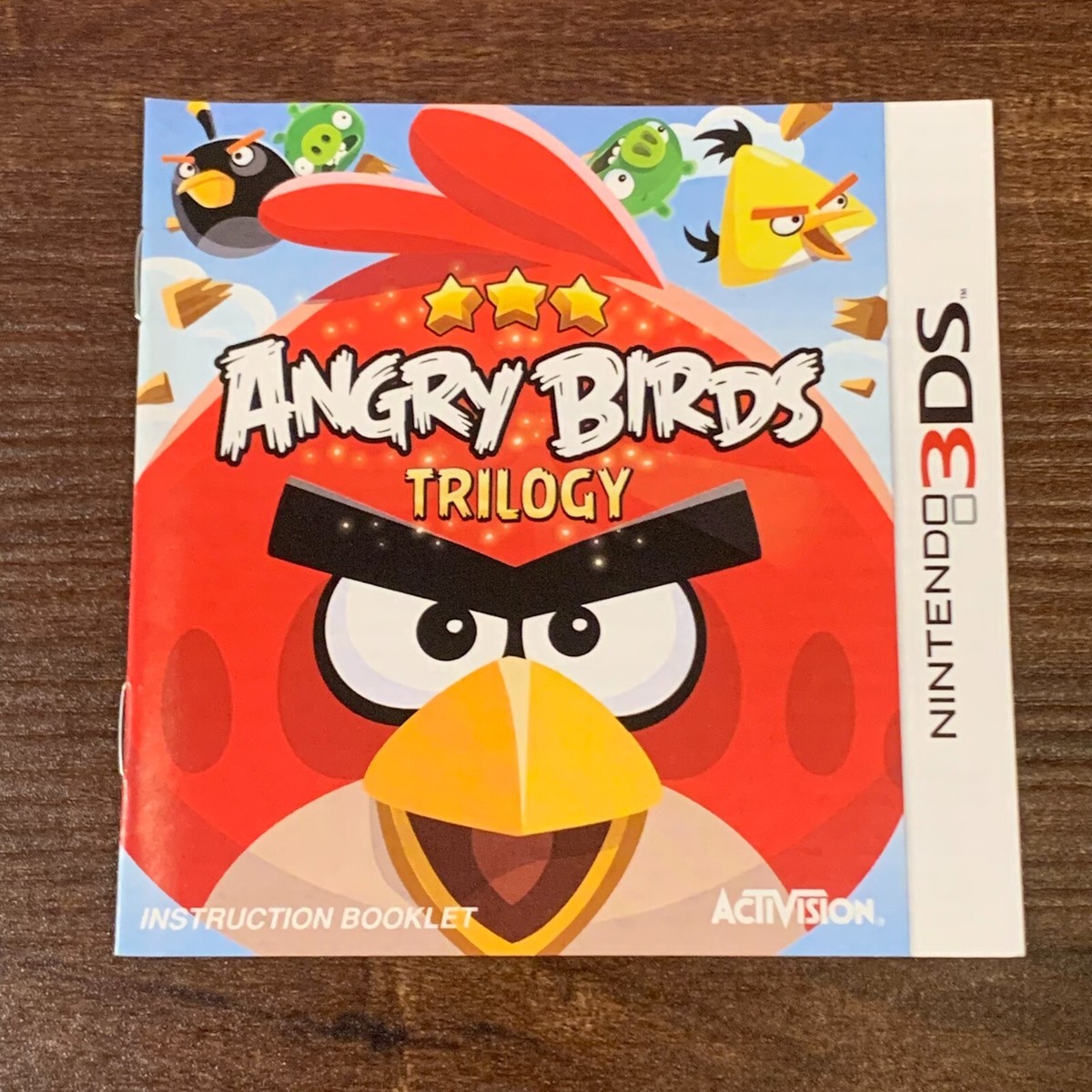 Angry Birds Trilogy DS 3DS Nintendo Gameboy Instruction Manual Only