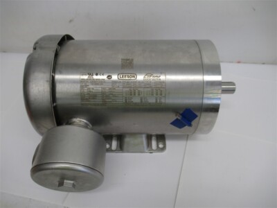 Leeson 121882.00, CZ145T17UK1D, 2 / 1-1/2 HP Wash Down Motor, 230/190 Volt