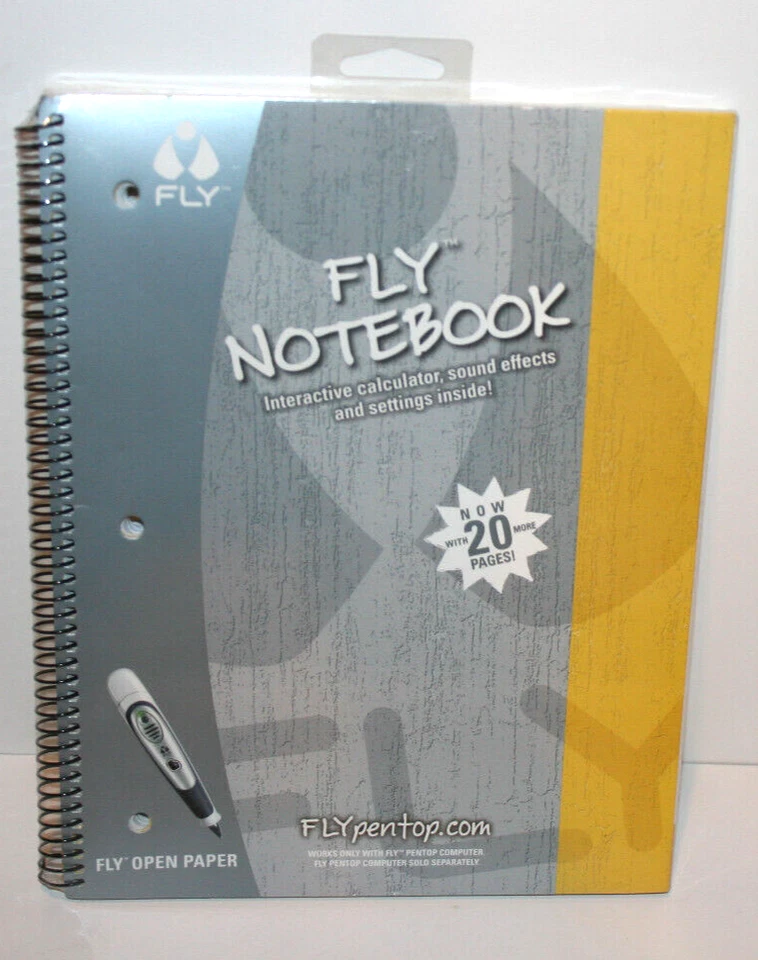 NEW 2005 Fly Notebook Interactive Open Paper Works Only w/Fly Pentop Computer - Image 2 of 4