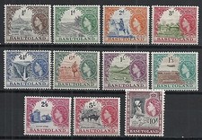 Basutoland stamps 1954 SG 43-53  MLH  VF