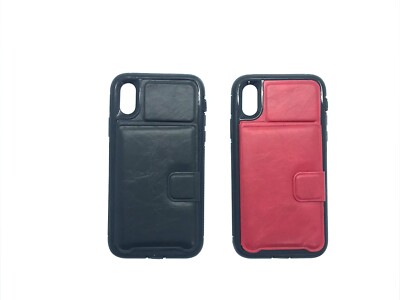 Wallet Case Leder Stoßfest Schutzhülle Kompatibel mit iPhone XS