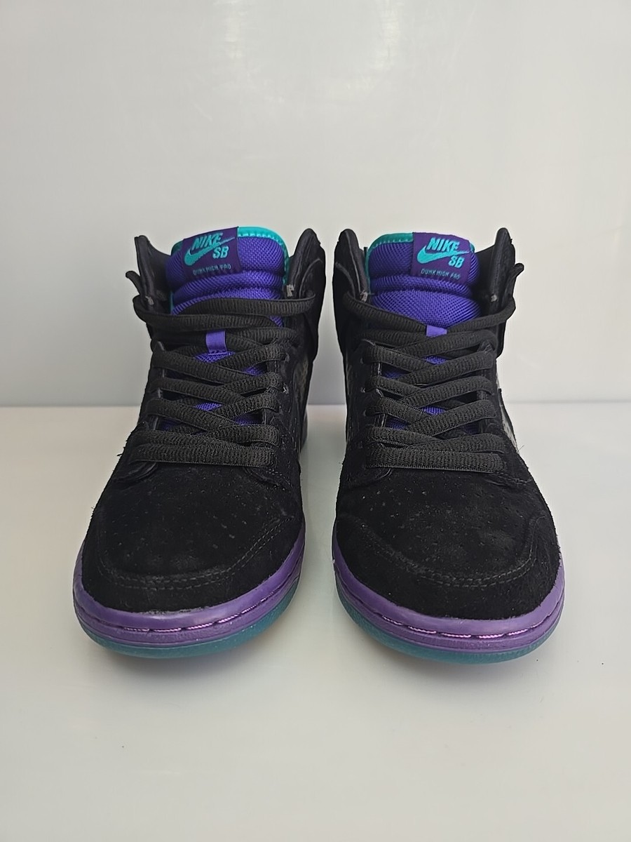 Size 8.5 - Nike SB Dunk High Premium Black Grape | eBay