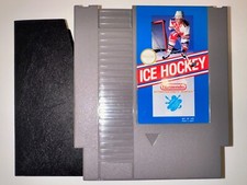Ice Hockey Action Game Cartridge Nintendo NES +Dustcover Tested Working CLEAN