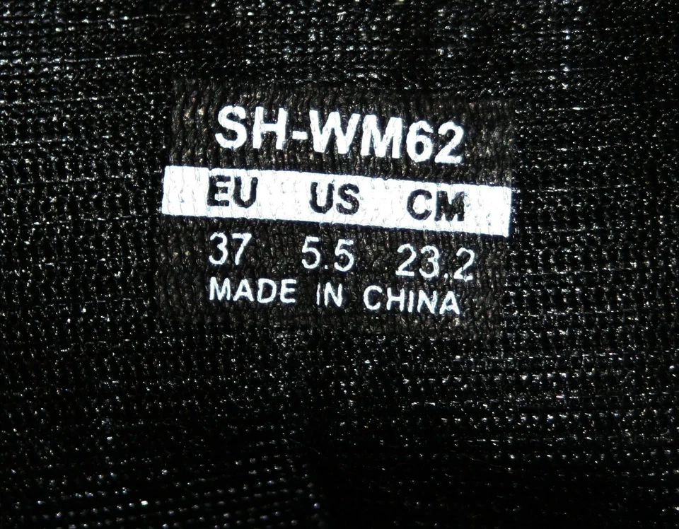 Zapatos de bicicleta de montaña Shimano WM62 MTB SH-WM62 37 EU 5,5 EE. UU. Mujeres Blancos Foto 2 de 4