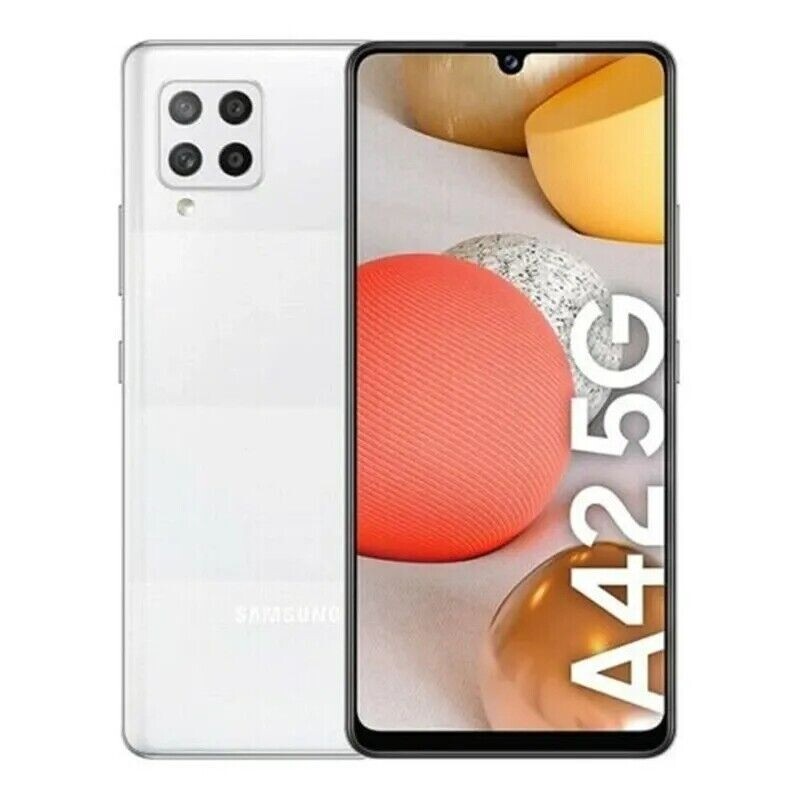 Samsung Galaxy A42 5G SM-A426U 128GB 4GB White Very Good Condition - Unlocked