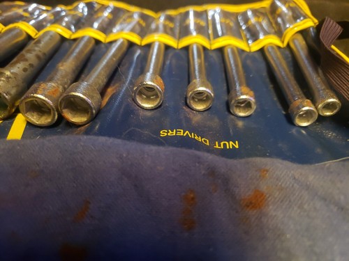 Vintage Vaco Vacomb 14 Pc Screw & Nut Driver Set No. 90000 Roll Up 90-1 Handle - Picture 14 of 16