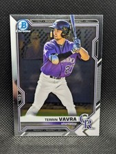 2021 Bowman Chrome Prospects Terrin Vavra Colorado Rockies BCP-100