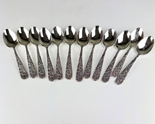 Vtg Olde Bouquet Godinger Silver Plate 62 Pieces NOS Tarnished - Picture 18 of 24