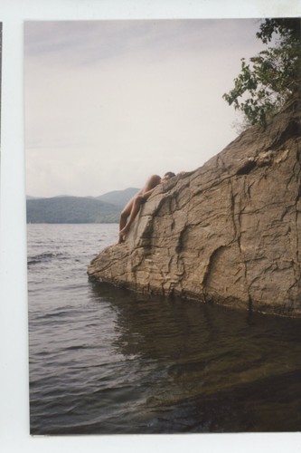 Nude Woman Photo & 35 MM Negative African American Black Woman Posing Rocks #861 eBay