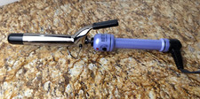 Hot Tools Curling Iron Professional 1" Titanium Purple 8ft Swivel Cord 450 F Max
