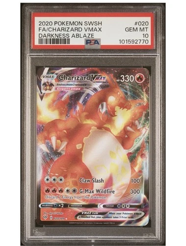 Charizard VMAX 020/189 Darkness Ablaze Ultra Rare Holo Vmax 330 HP PSA 10