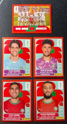 (5)2026 Panini FIFA World Cup Morocco MAR RED Parallel Bounou El Kajoui Hakim