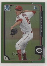 2015 Bowman Draft Chrome Green Refractor 72/99 Jimmy Herget #30 s3g