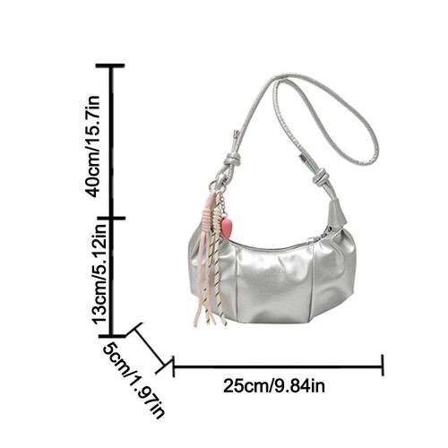 Large Capacity Women's Bag Solid Dumpling Bags New Hobo Bag - Picture 2 of 17