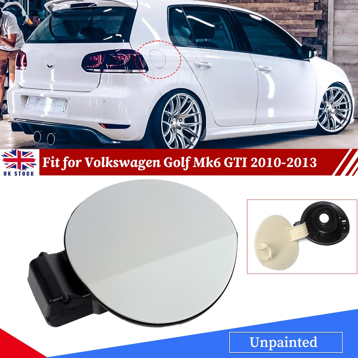 For VW Golf MK6 GTI 5K6809857C Oil Fuel Tank Flap Cover Gas Filler Caps