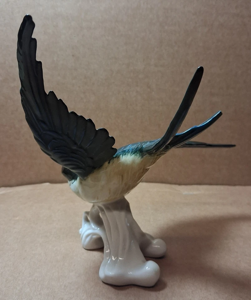 HIRONDELLE OISEAU PORCELAINE SAXE KARL ENS - Photo 2/4