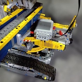 LEGO Technic Bucket Wheel Excavator 42055 In 2016 Used Retired As Is