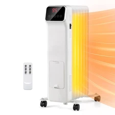 1500W Oil Filled Radiator Heater, Portable Electric Radiant Space Heater with...